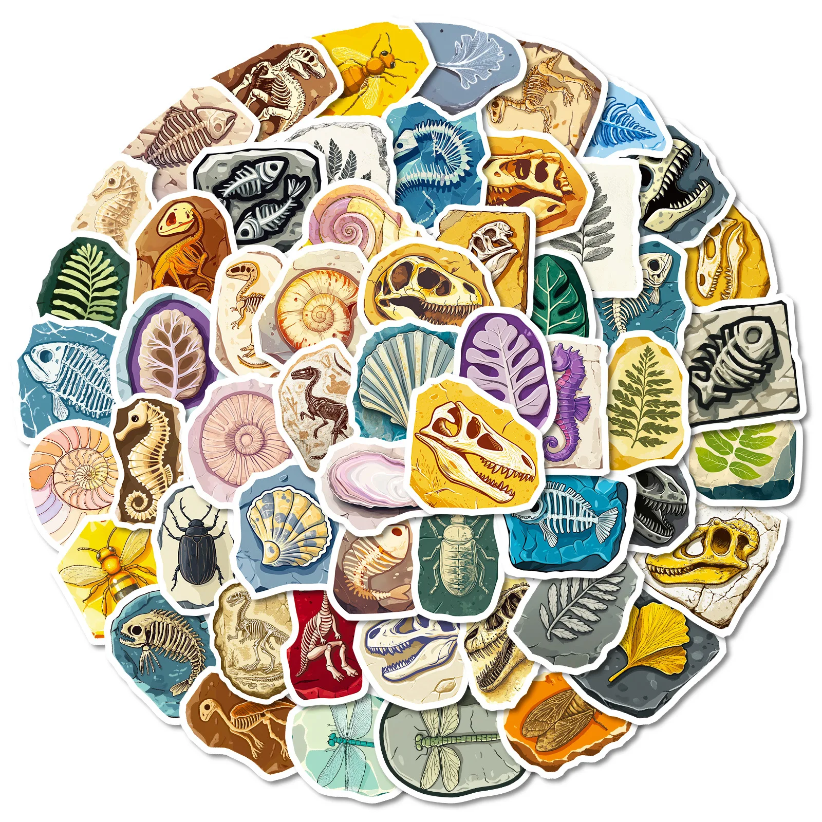 56 قطعة حفريات الديناصور مضحك الكتابة على الجدران ملصقات الحيوان الإبداعية الكرتون الديكور DIY بها بنفسك اللعب الثلاجة المحمول الغيتار سيارة الدراجة الشارات #2