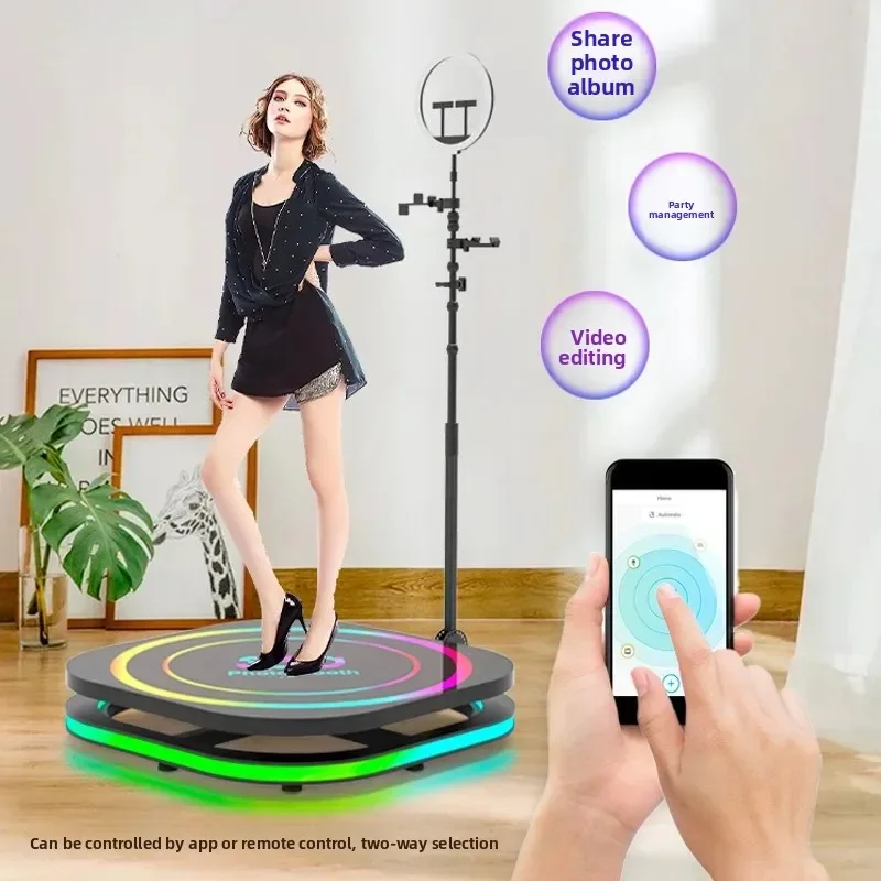 360 ring shot indoor and outdoor photo booth 360 photo booth mobile stage, can be stored