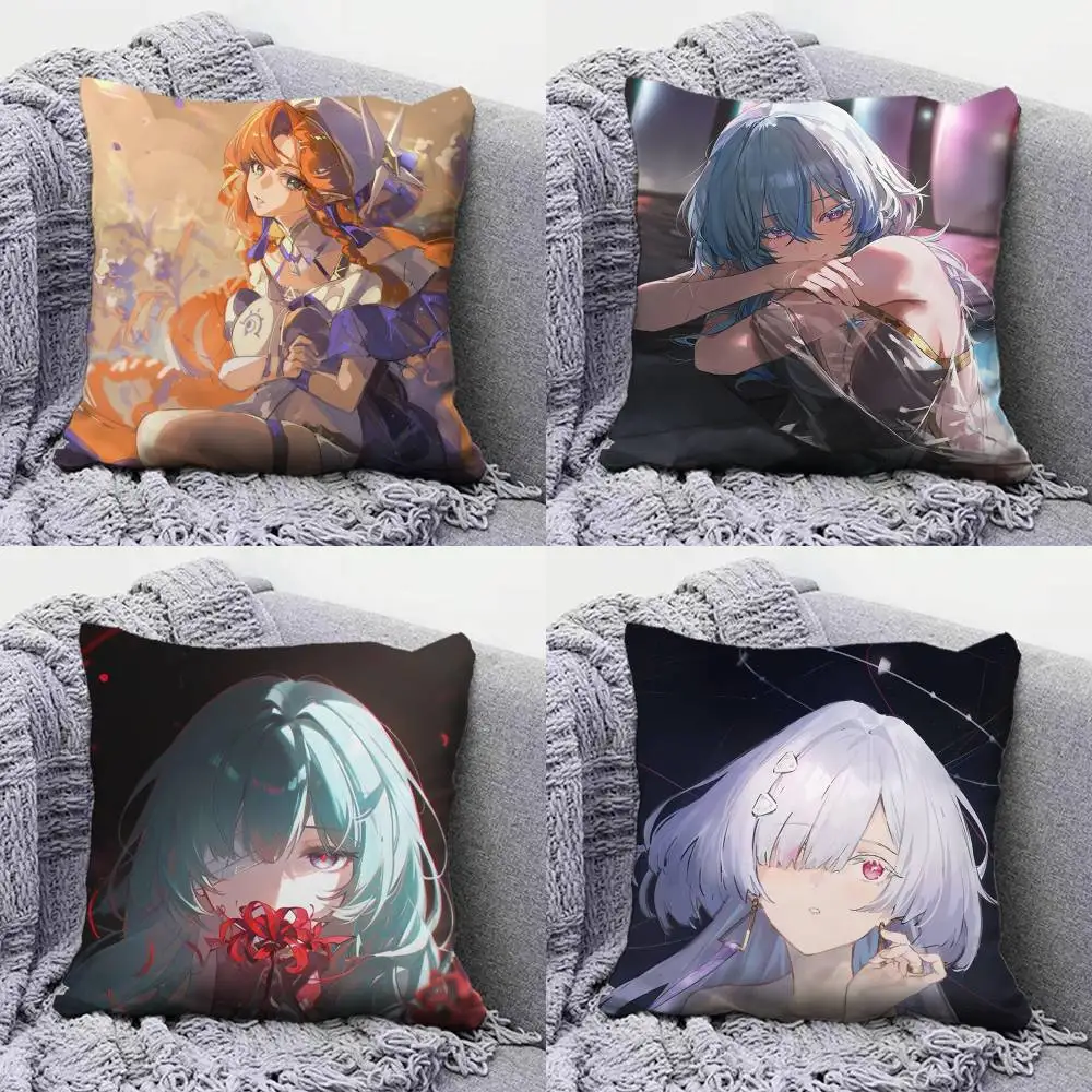 

Wuthering Waves WuWa SIGRIKA Pillow Covers, Home Sofa Cushion Covers and Aecorative Custom