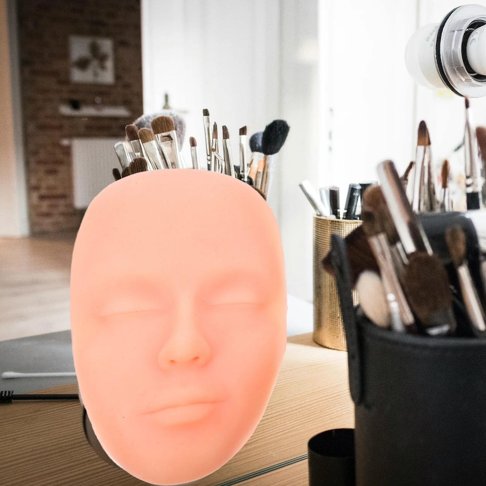 

Silicone Face Practice Tool Realistic Make Lip Tattoo Training Training Mannequin Head Eyebrow Eye Lip Parts
