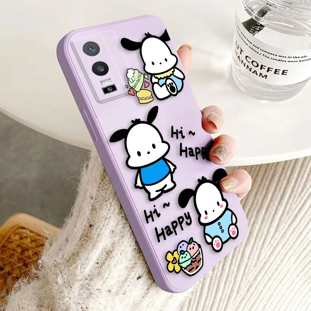 Pacha Dog Cartoon Pochacco Cover Phone Case For VIVO Y100 Y93 Y91 Y85 Y81 Y76 Y72 Y51 Y50 Y35 Y22S Y21 Y20 Y19 Y17 Y16 Y15S Case