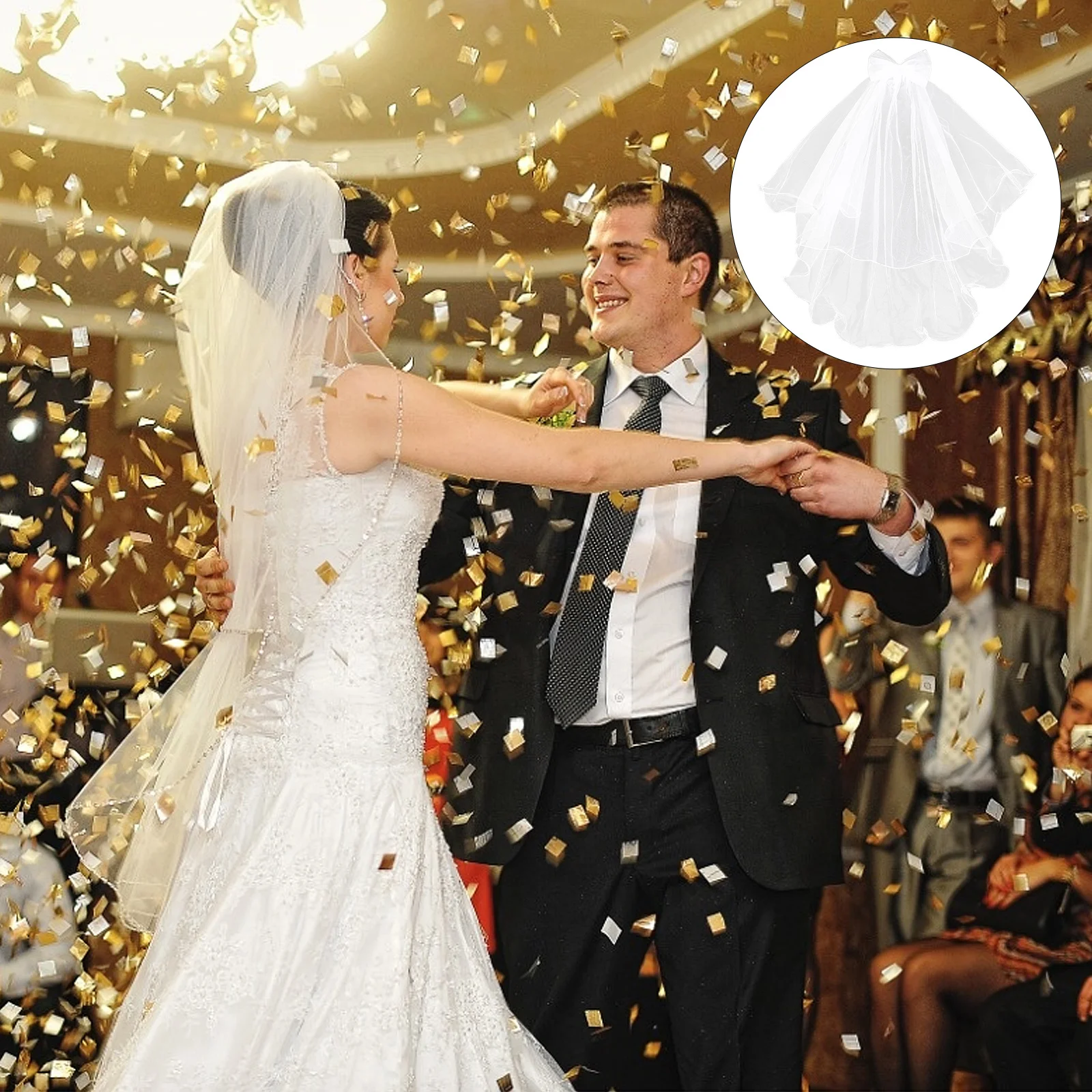 

Child Wedding Veil Delicate Romantic Veil Easy Wear Take Off Attractive Charming Must Have Accessory Special Day Photo