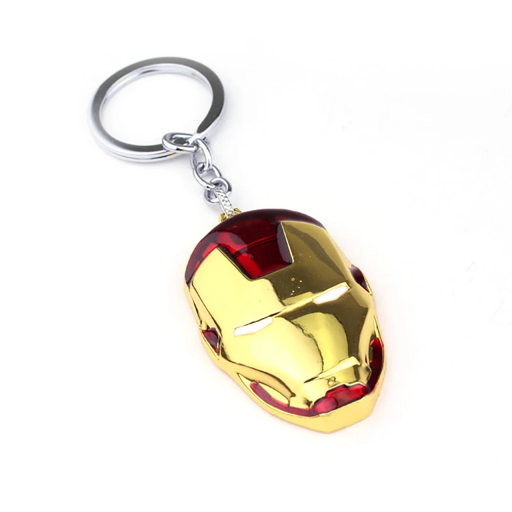 Disney Marvel Superhero Iron Man Key Holder Avengers Tony Stark Fashion Keychain Pendant Accessories For Gift Fans Friend