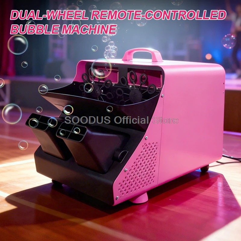 Professional 50W Bubble Maker Machine DMX Multi-Angle Lying Water Based Smoke Machine For DJ Outdoor Indoor Birthday Party