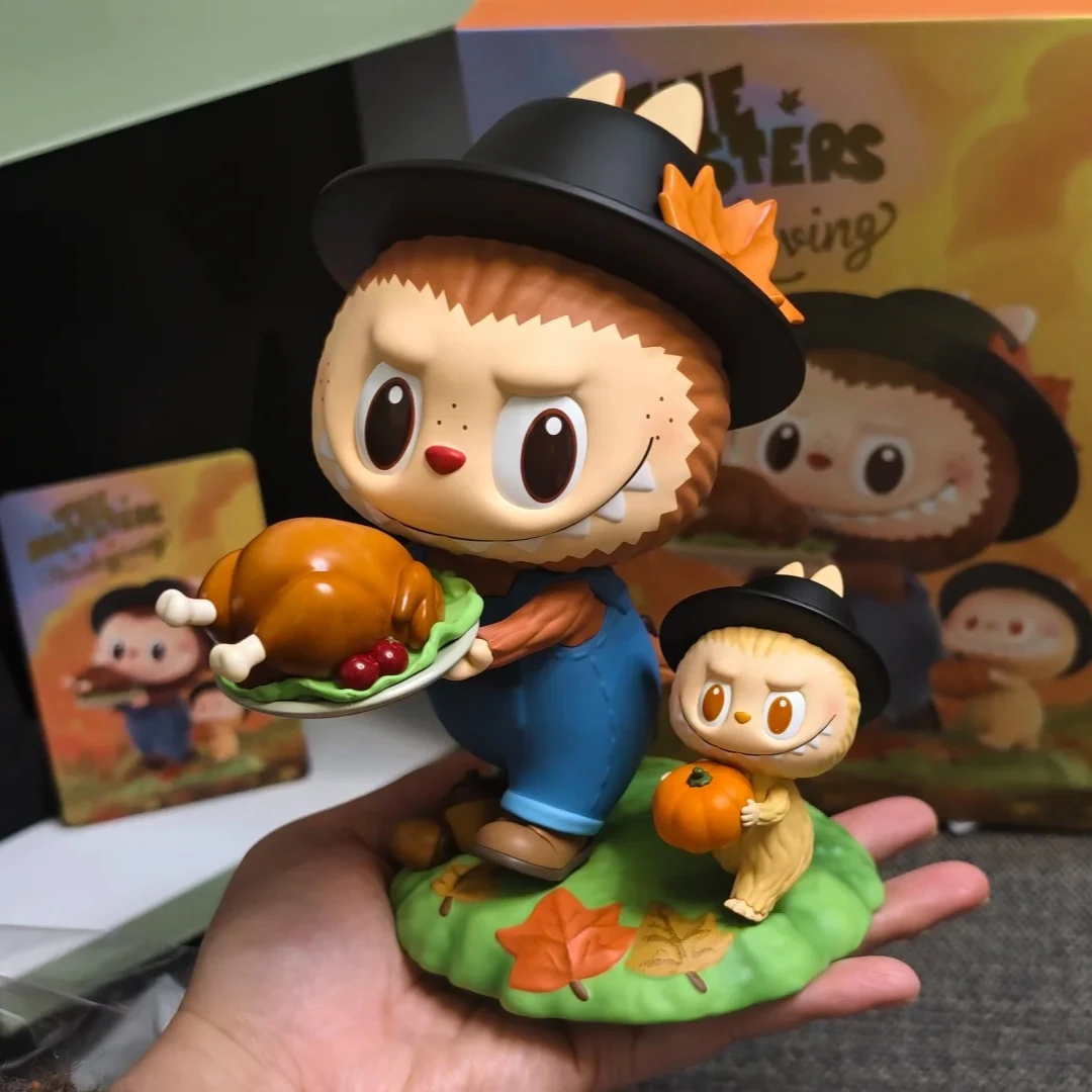 

POPMART Thanksgiving Figurine LABUBUT Thanksgiving Hand Do Overseas Limited Desktop Doll Cute Kuromi Kids Birthday Gift