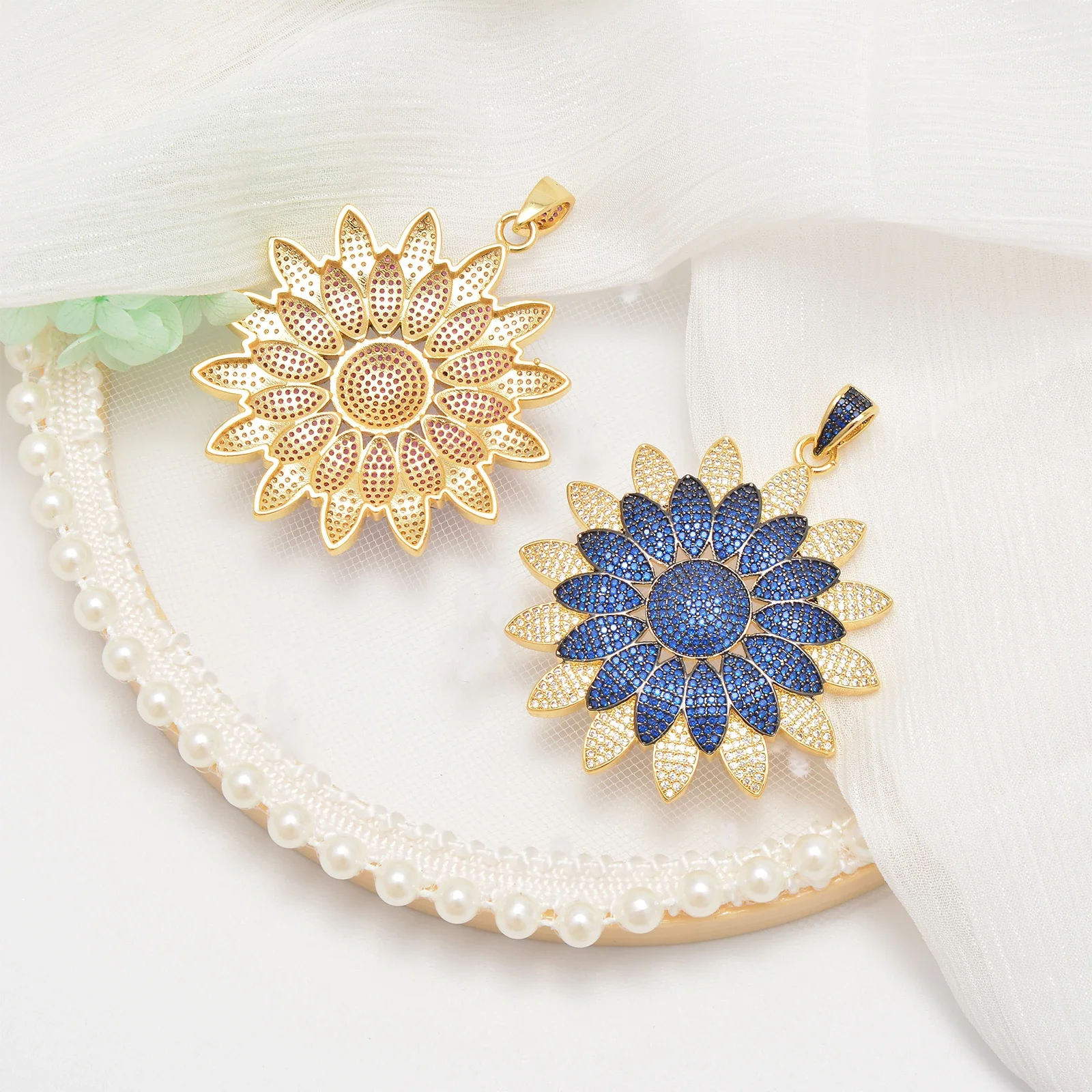 Pendants for Women Pendant Clasp Flowers Hexaxed Star Charms DIY Necklace Bracelet Couple Chain High Quality Jewelry Accessories