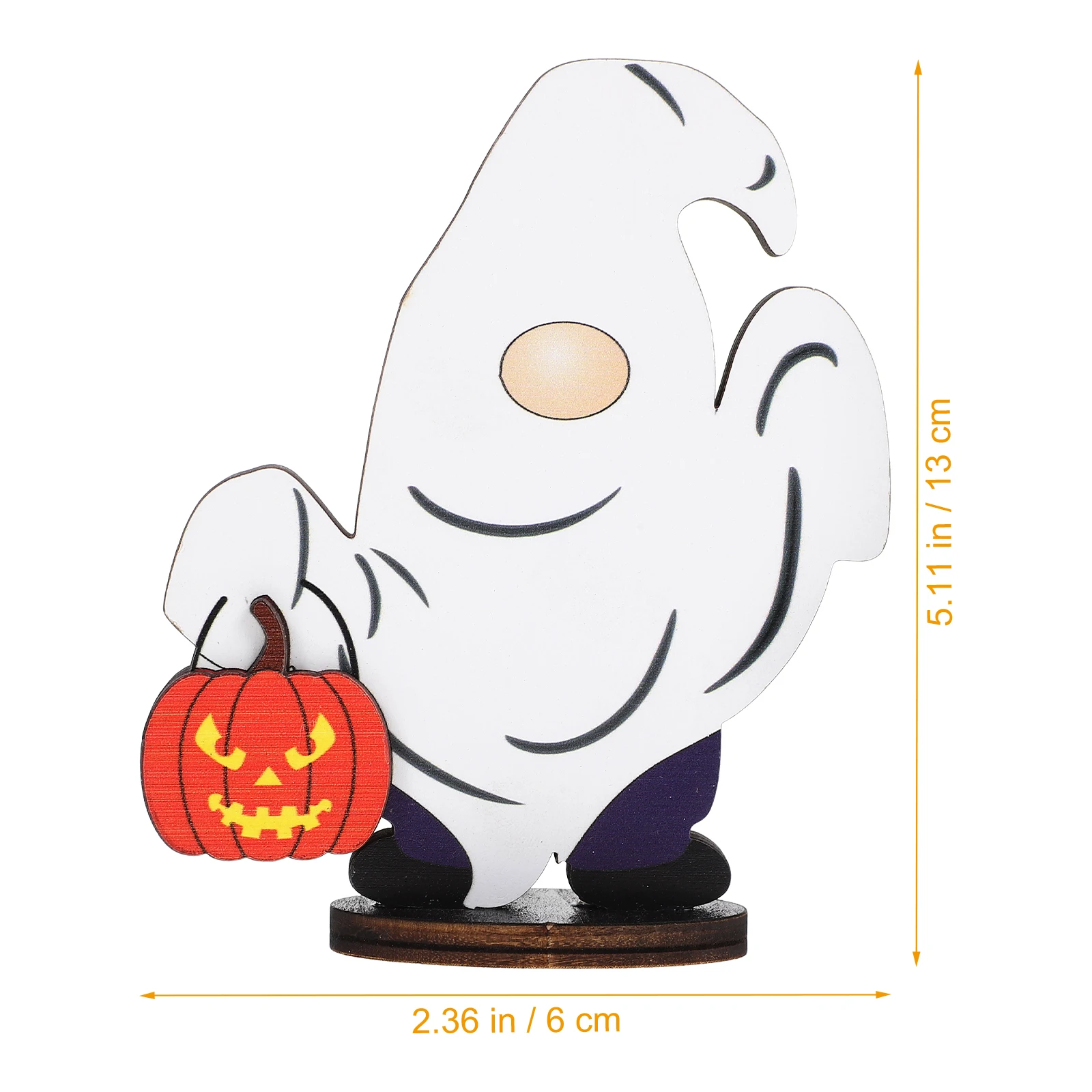 Halloween Houten Kabouter Tafelbord Middelpunt Decor voor Party Desktop Ornament Festival Sfeer Enhancer Halloween Decor