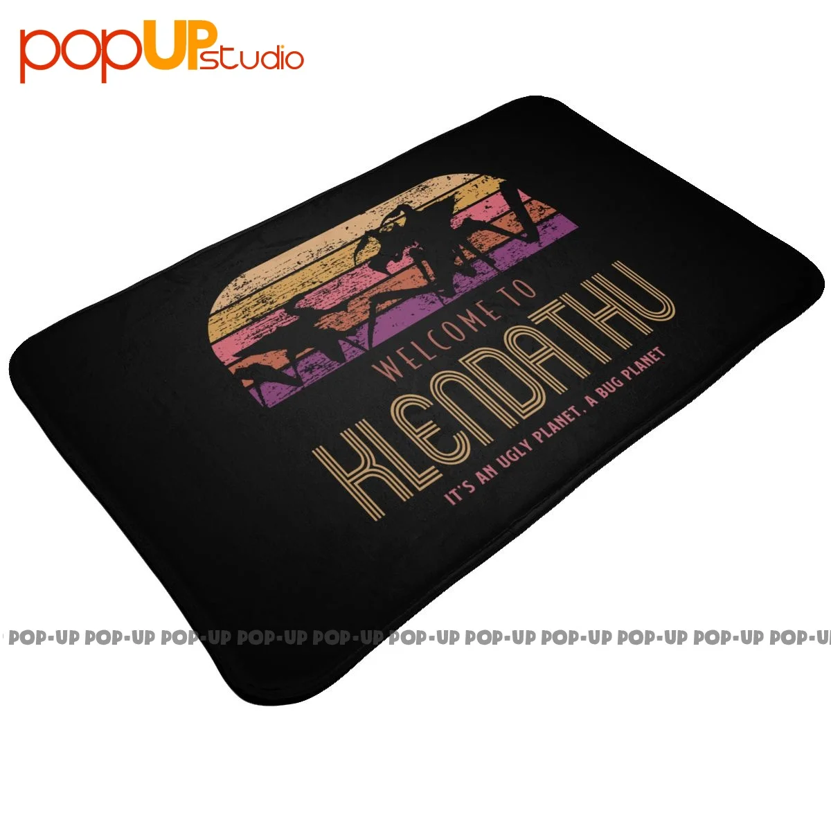 Starship Troopers Parody Welcome To Klendathu A Bug Planet Mat Rug Carpet Simple Door Cushio