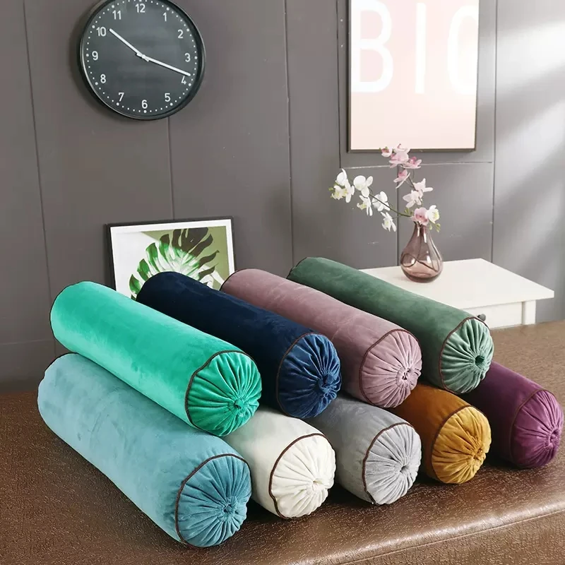 60cm Beauty salon candy pillow stuffed  foot lift pillow cylindrical massage pillow cervical vertebra pillow foot pad