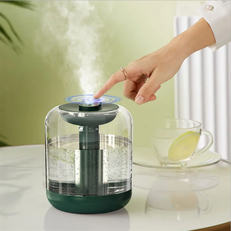 Desktop-Humidificateur d'air portable à brume de fruits et fleurs, diffuseur de parfum, humidificateurs d'air de luxe, USB, batterie intégrée, 1L