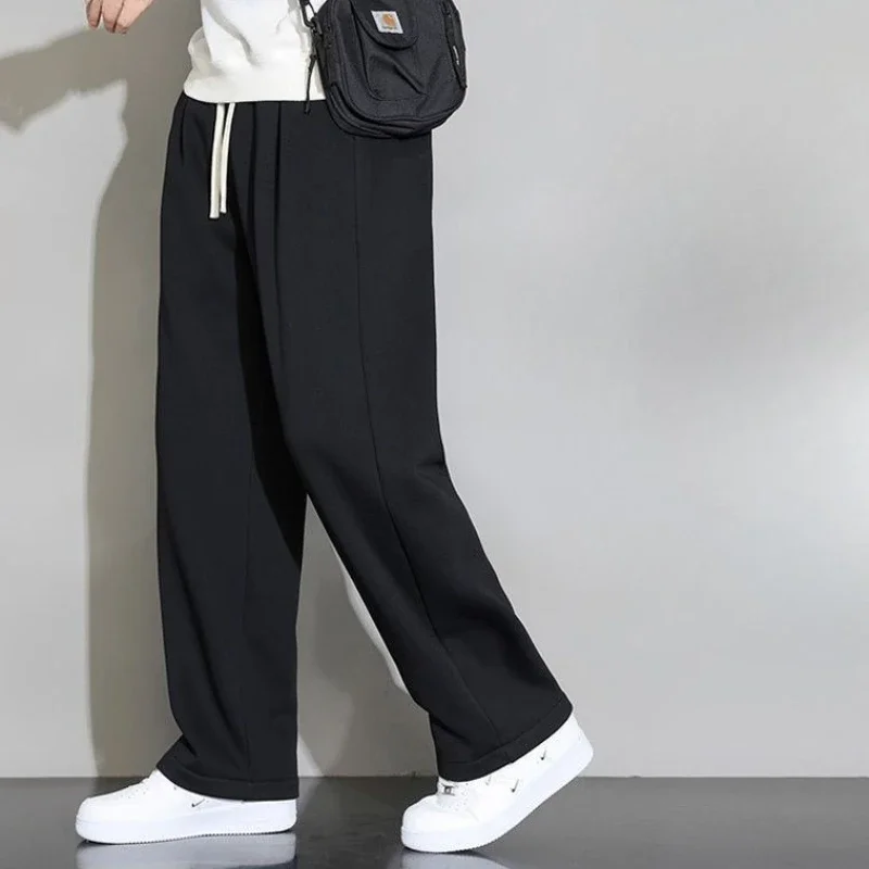 

Sweatpants for Men Plain Straight Drawstring Loose Man Sports Pants Essential Clearance Sale Fashion Cool Autumn Winter Trousers