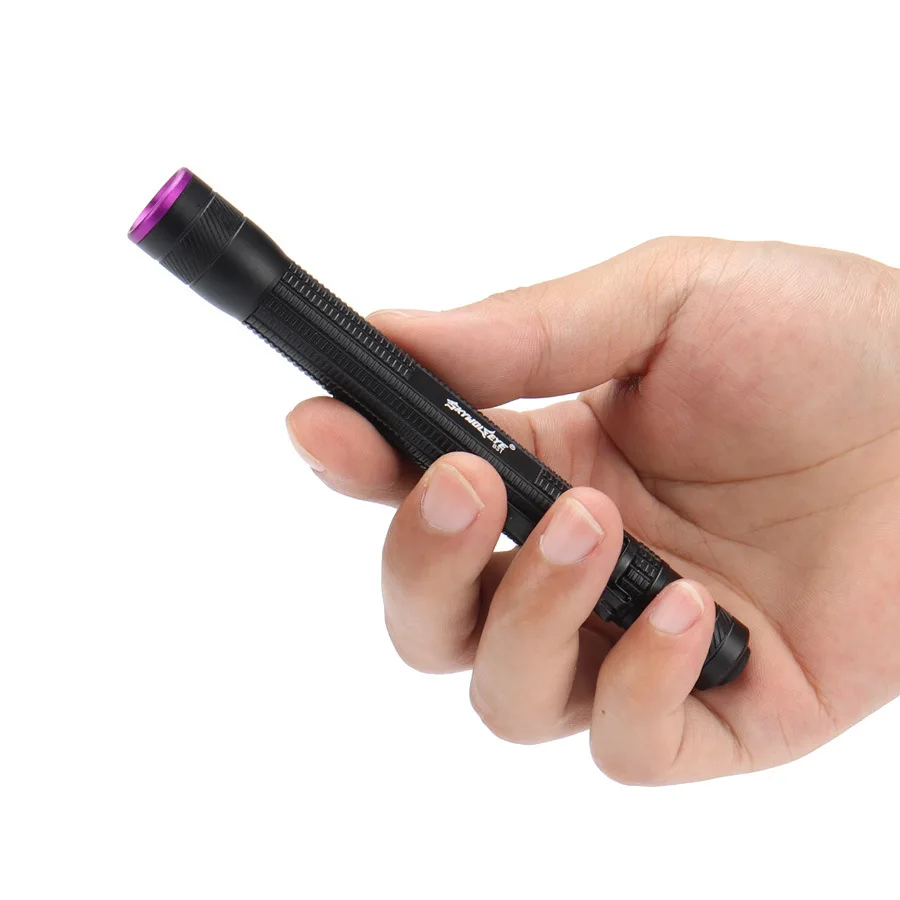 Sky Wolf Eye UV 395nm Luz negra: linterna para colección de monedas Autenticación auxiliar y detección de agentes fluorescentes UV