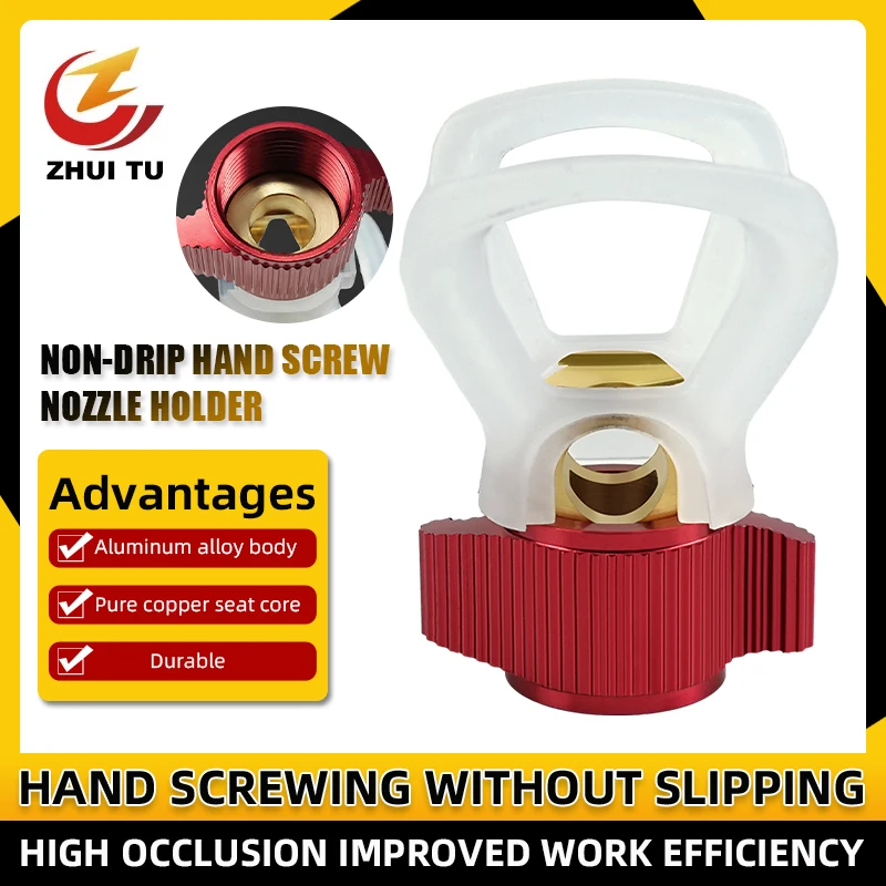 Imagem -01 - Airless Spray Paint Tip Guard Base Evitar o Gotejamento Vazamento Acessório Ferramenta Universal airless spray paint tip guard base evitar o gotejamento vazamento acessorio ferramenta universal 01