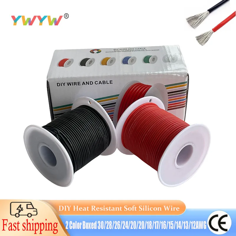 fio de silicone macio resistente a alta e baixa temperatura fio de cobre galvanizado encalhado em pvc faca voce mesmo eixos caixa 3012awg 01