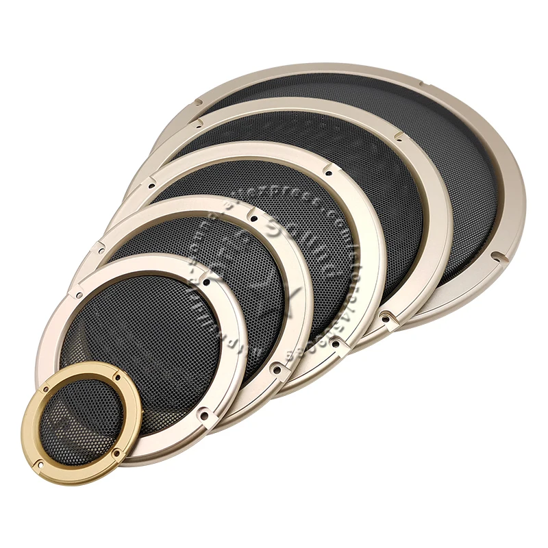 ل 2 "/4"/5 "/6.5"/8 "/10" بوصة المتكلم تحويل صافي غطاء الصوت الزخرفية دائرة شبكة معدنية مصبغة حماية 1E