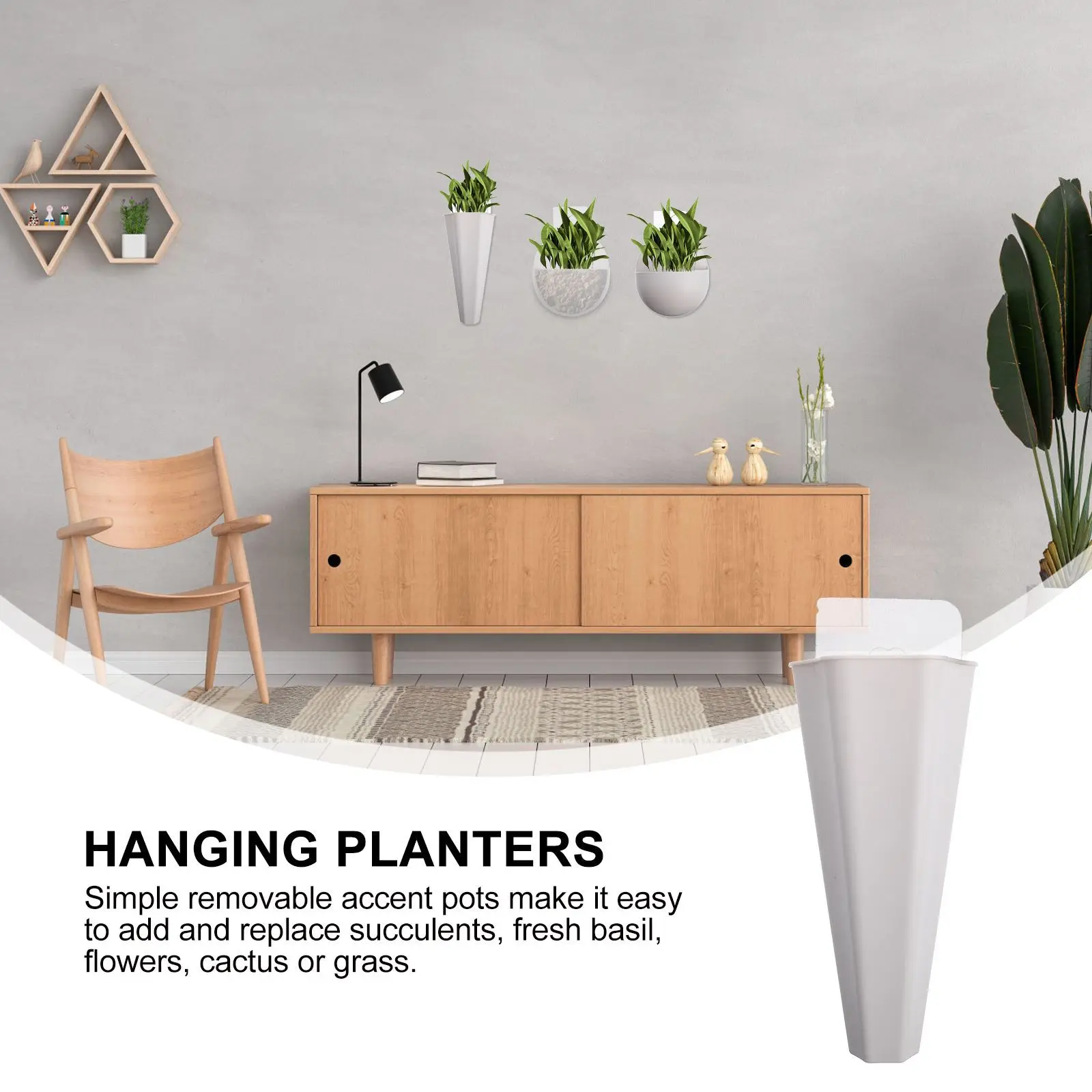 4 قطعة أواني الزهور المثبتة على الحائط المزارعون النضرة المعلقة حديقة زهرية لغرفة المعيشة غرفة نوم الحمام الديكور