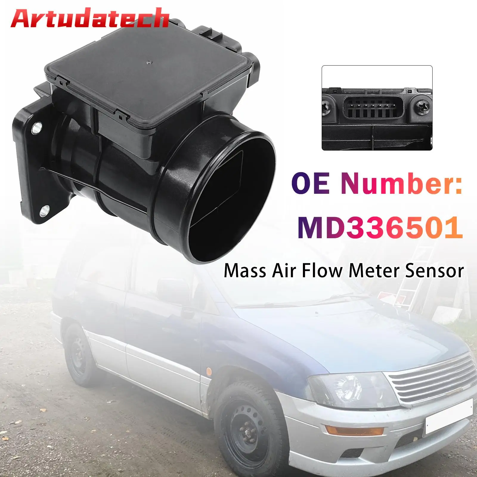 

Artudatech Mass Air Flow Meter MAF Sensor MD336501 For Mitsubishi Lancer 2.0L Montero Sport