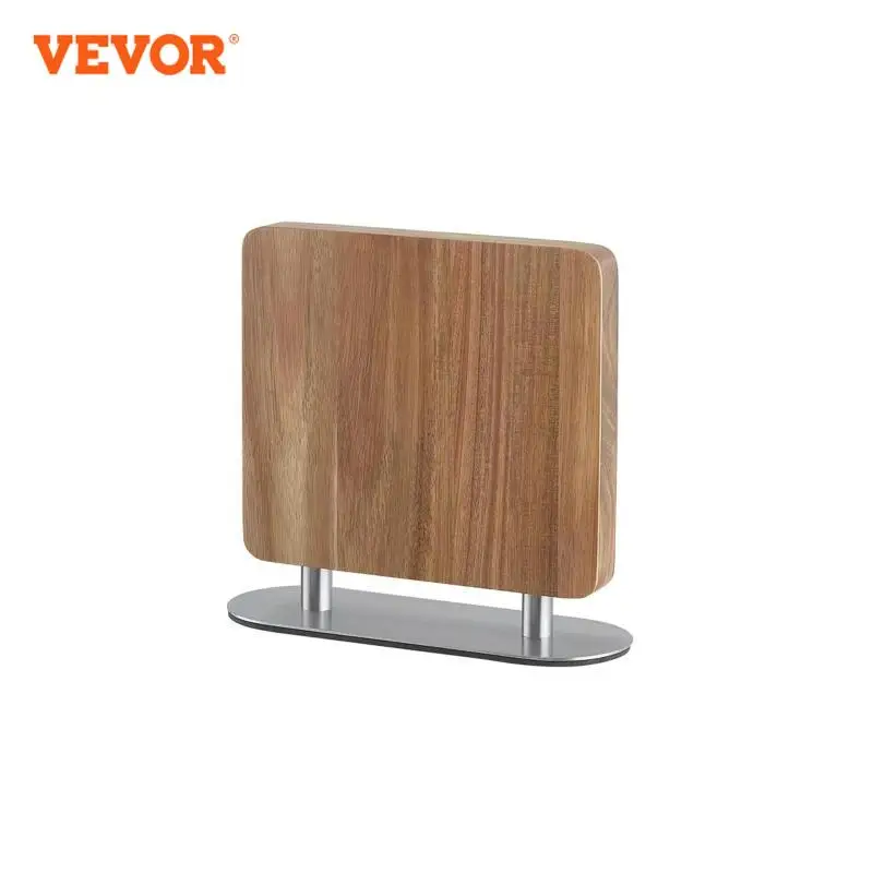 VEVOR Magnetic Knife Block Double Sided Magnetic Knife Stand Multifunctional Storage Acacia Wood Knives Rack