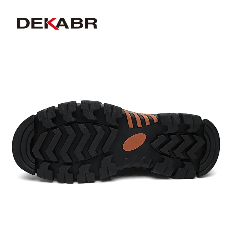 DEKABR 100% Genuine Leather Men Shoes Soft Men Casual Loafers High Quality Men Shoes Breathable Men Fashion Luxury Flats