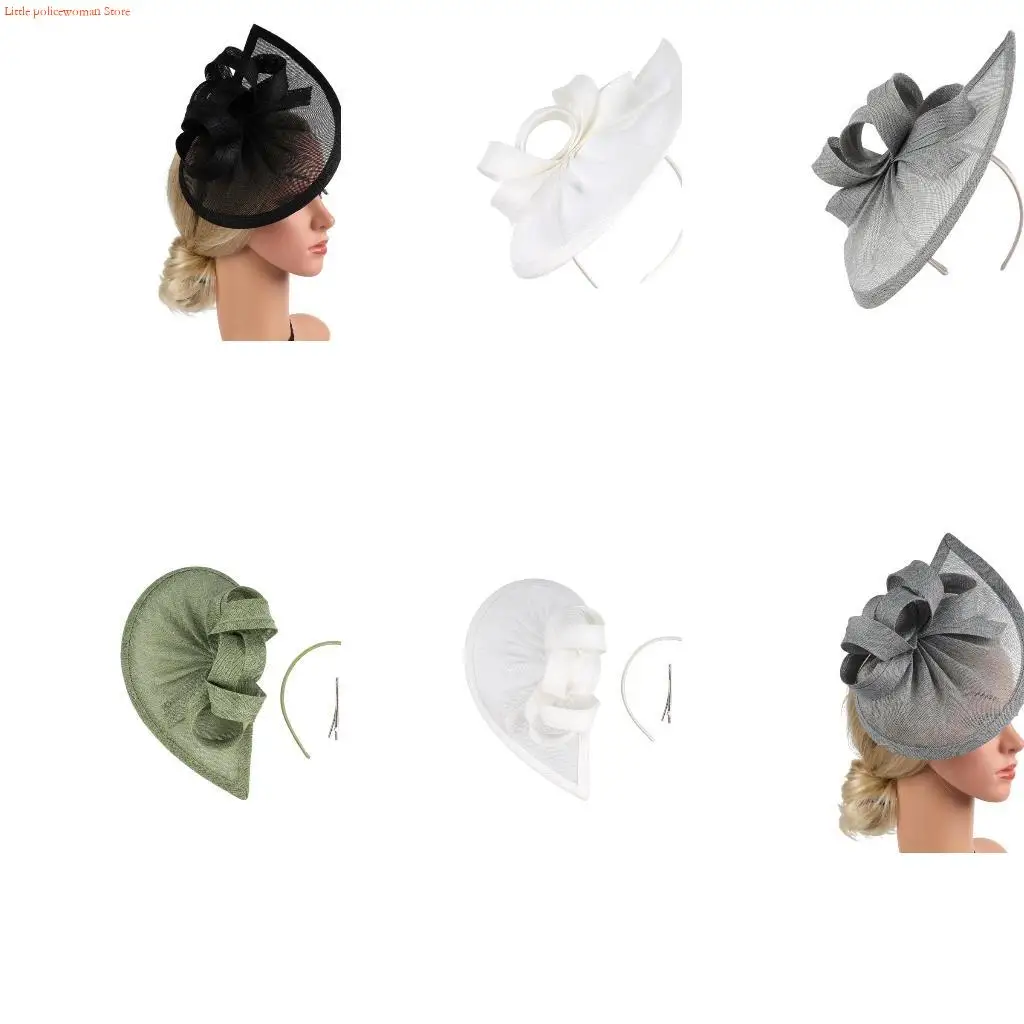 

F92D Casual Mesh Hat with Wedding Charm Fabric Headwear for Sports and Travel