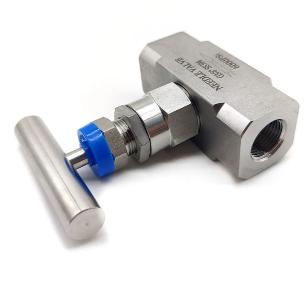 

High Pressure 6000psi Needle Valve 304 316L Stainless Steel 1/4" 3/8" 1/2" BSP NPT M20 Female Bulkhead Flow Control Valve