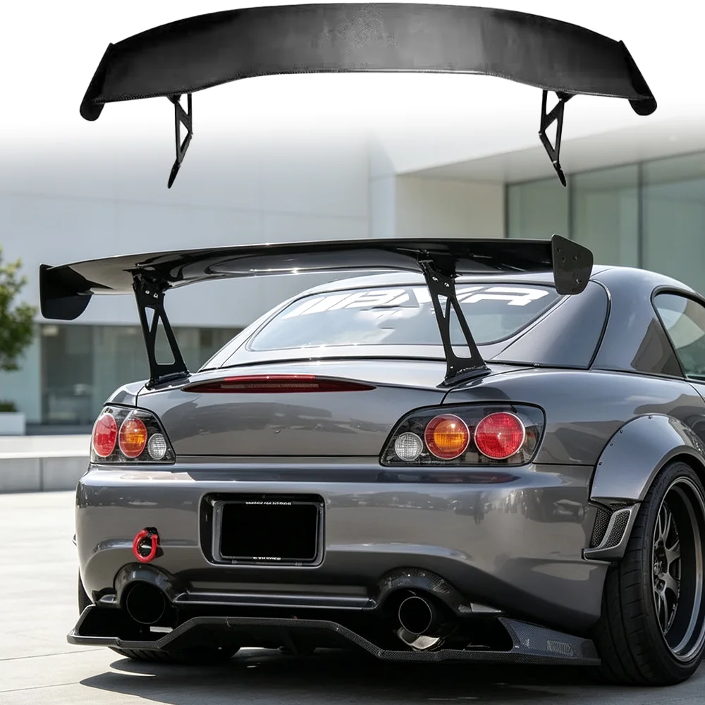 Suitable for Mazda RX8 2003-2009 genuine carbon brazing rear spoiler luggage trunk Voltex rear wing sedan modification accessori