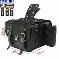 Bolsas traseras para equipaje para Sportster 883 1200 Honda Yamaha Suzuki, alforja para motocicleta, bolsas laterales para motocicleta, piezas de herramientas de almacenamiento