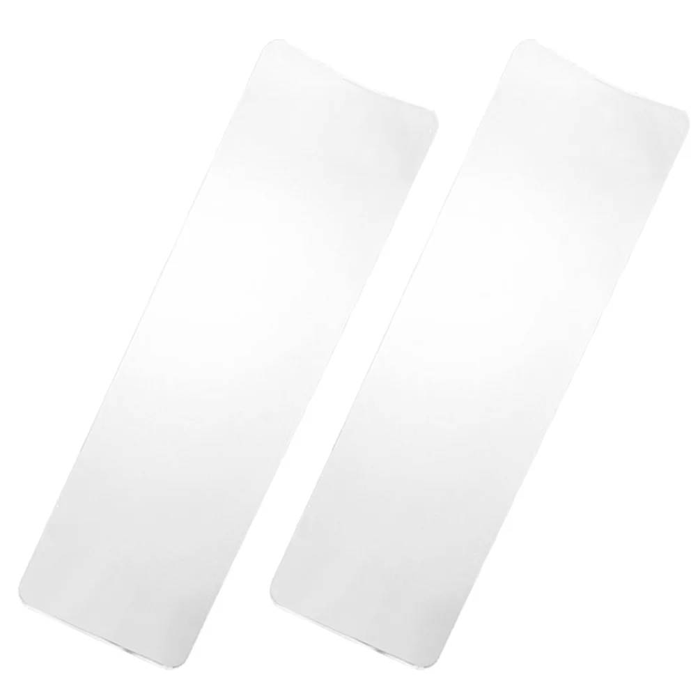 2 Pcs Transparent Hair Salon Highlighting Board Dyeing Medicinal Paddle Fluorescent Plate Tool No Tooth