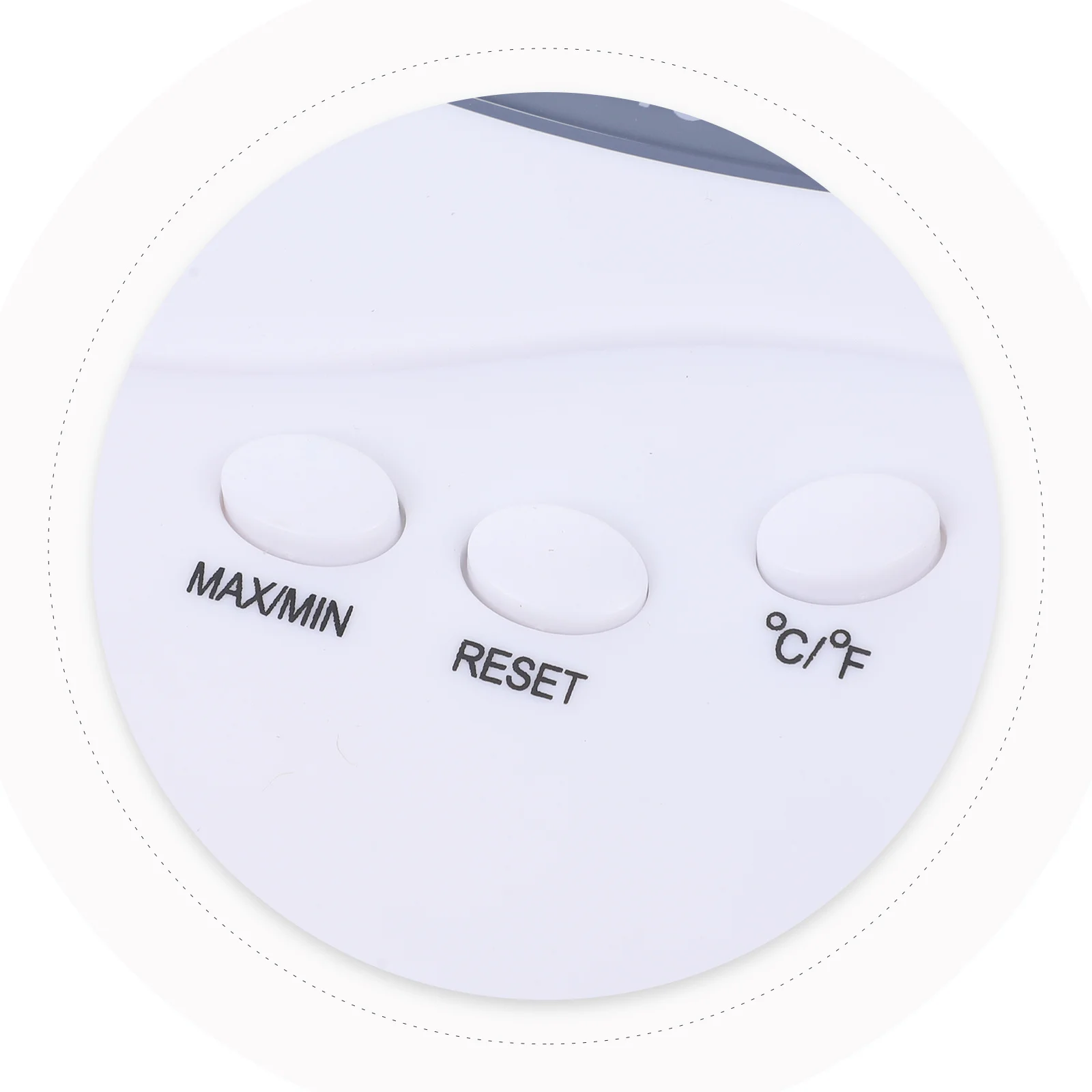 

Digital LCD Thermometer Electronic Hygrometer White Plastic Indoor Outdoor Temperature Humidity Meter Large Screen Max Min Reset