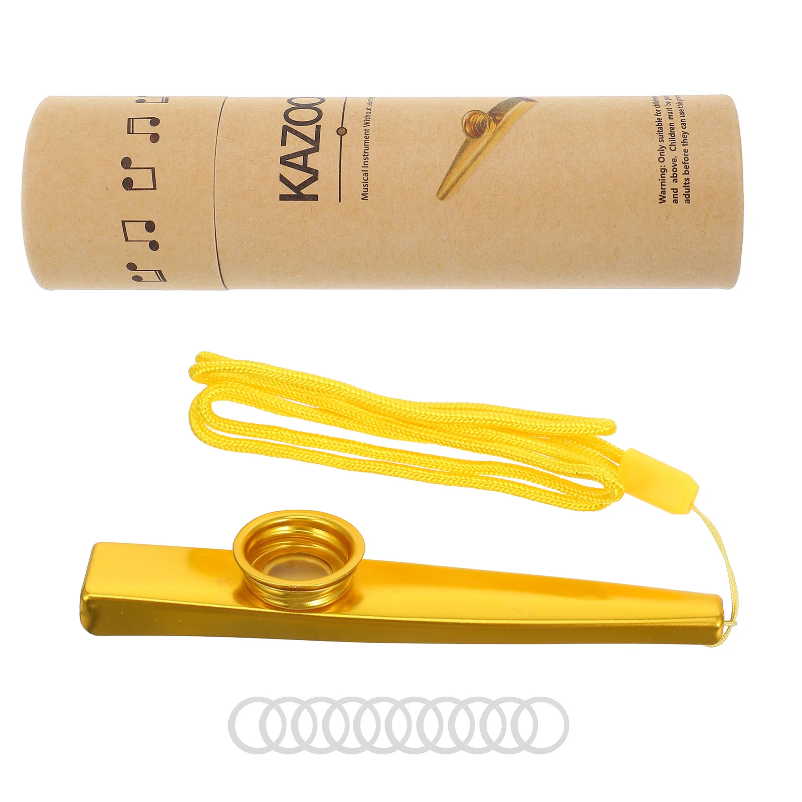 

1 Set Metal Kazoo Instrument Small Musical For Adults Kids Practice Beginner Reliable Household
