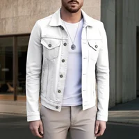 Chaqueta vaquera informal para hombre, nueva colección 2026, estilo urbano, cuello vuelto, para primavera y otoño, abrigo diario masculino.