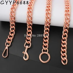 17mm rose gold light aluminium Chain All-match purse chain strap for handbags purse adjusted strap hardware bag handle