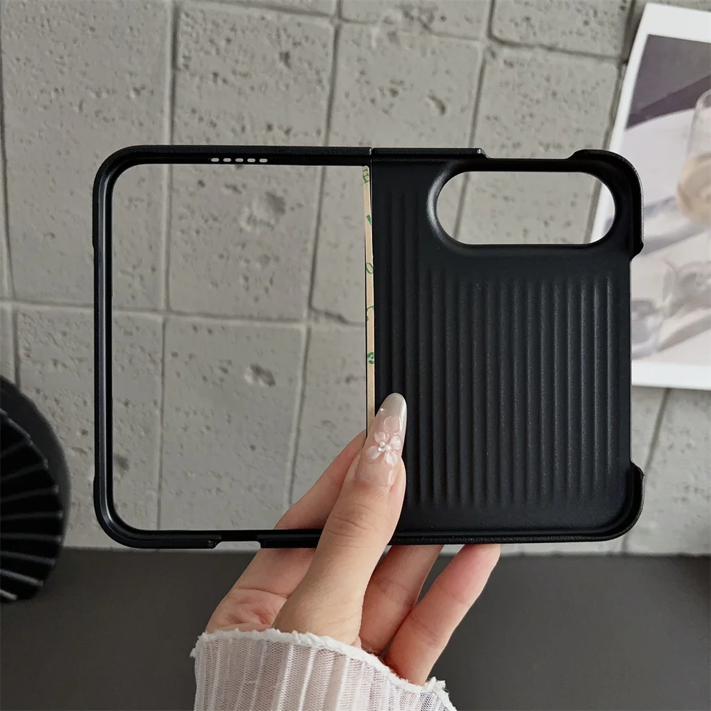 Carbon Fiber Pattern PU Leather Shockproof For MagSafe Magnetic Phone Case For Apple iPhone Duo Fold Wireless Charging Cover - view 6