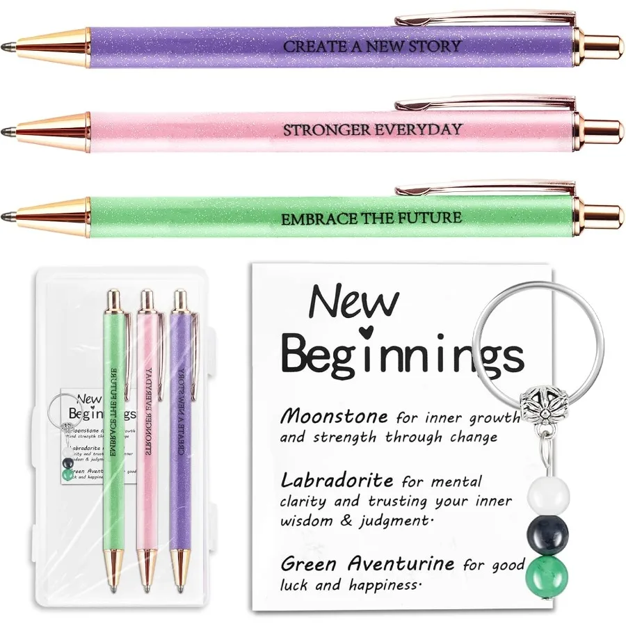 

Подарки на выезде для коровы БОЛЬШЕ для женщин Новые подарки для начинающих Прощание Подарок Кристаллический брелок Необычный набор ручек Развитие Подарок Goodbye Presen