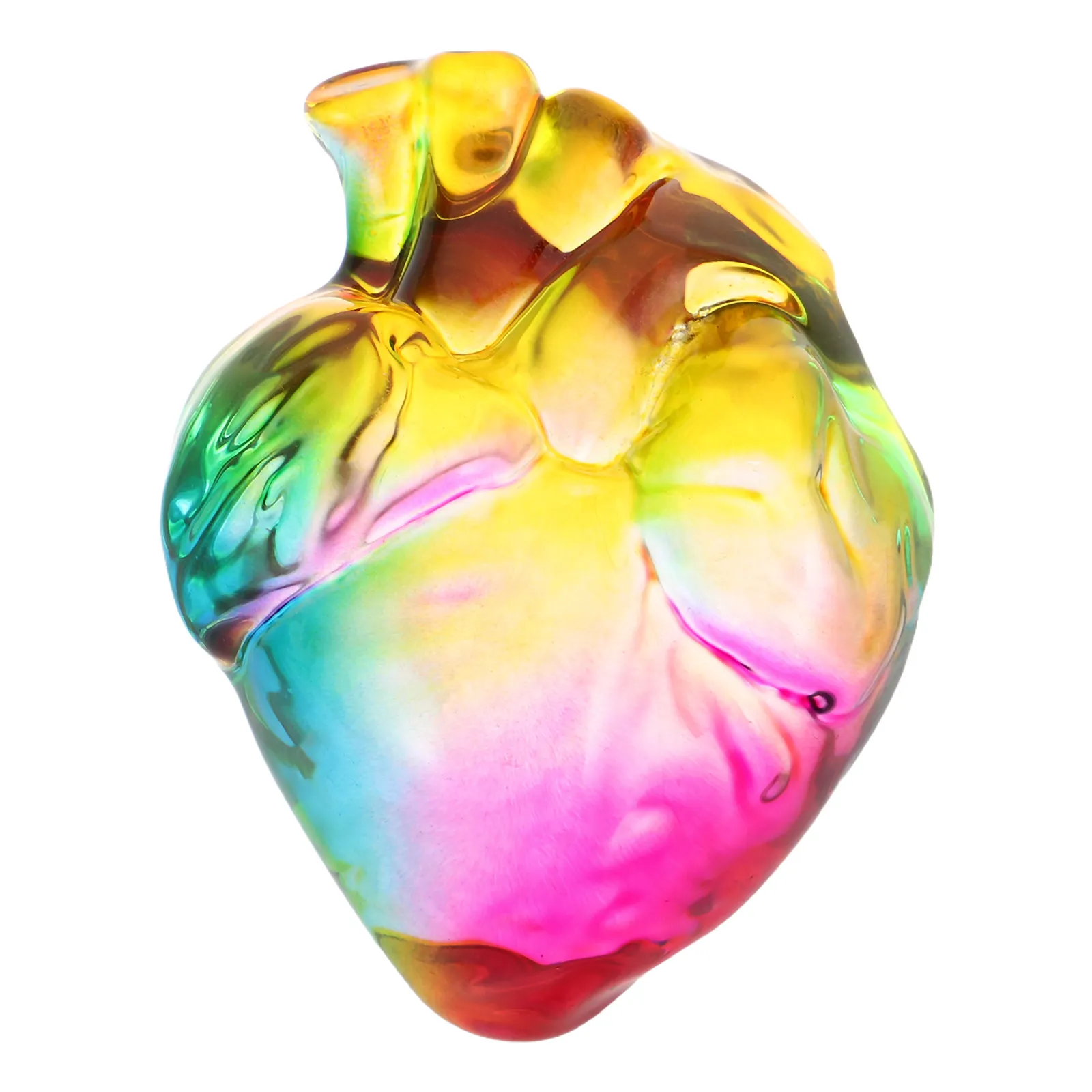 Crystal Halloween Statue Anatomical Heart Sculpture Home Decor Creepy Figurine Decoration