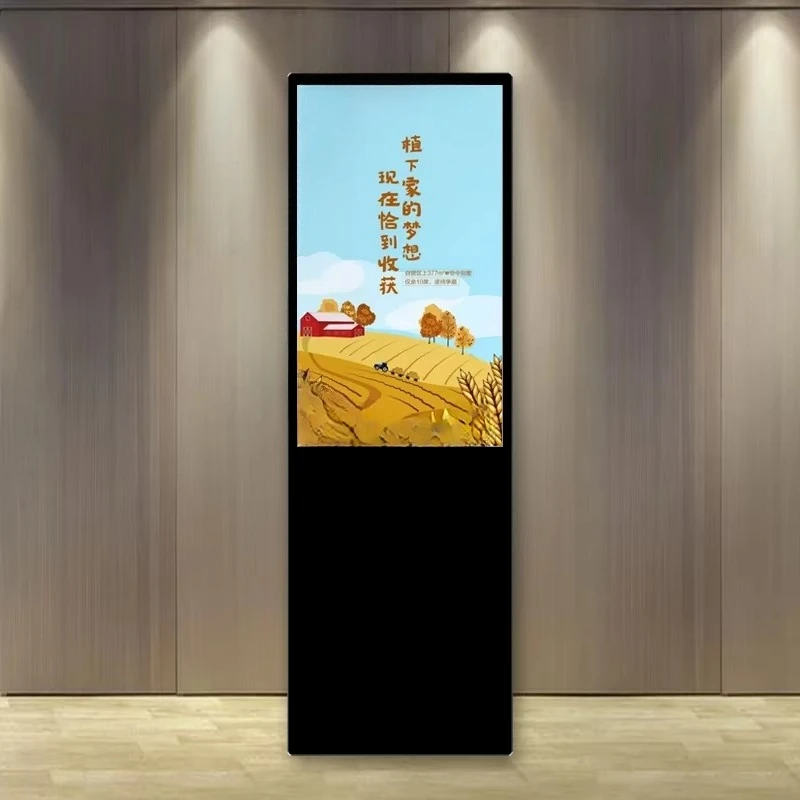 55Inch Indoor Floor Stand Vertical Wireless Touch Screen LED TV Advertising Player Android OS 1080p Resolution Shopping Mall