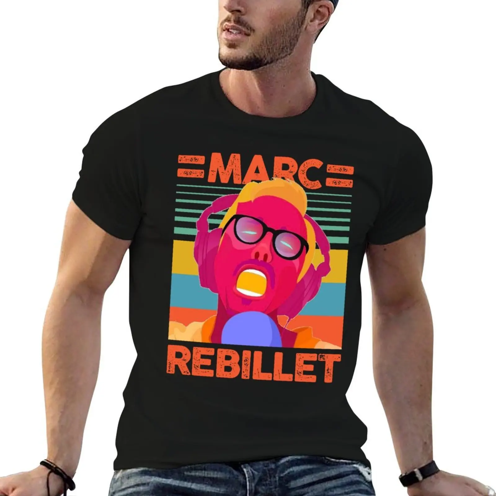 

FLAMINGO MARC REBILLET T-Shirt anime t shirts oversize t shirt man cotton man graphic t shirt T-Shirt