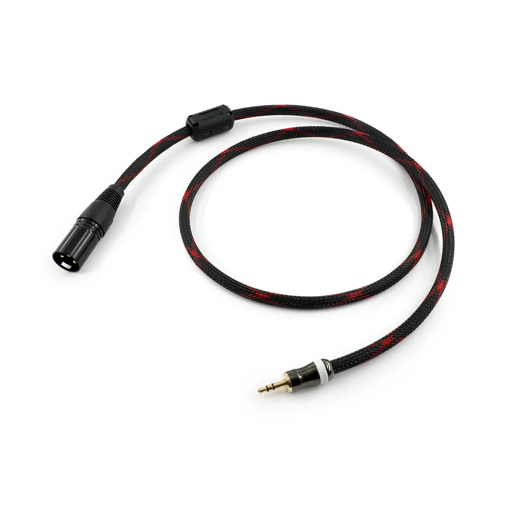 Cavo da 3,5 mm a XLR di grado trasmissione - Nucleo OFC bilanciato con triplo schermatura e spine dorate (1M-10M) ​