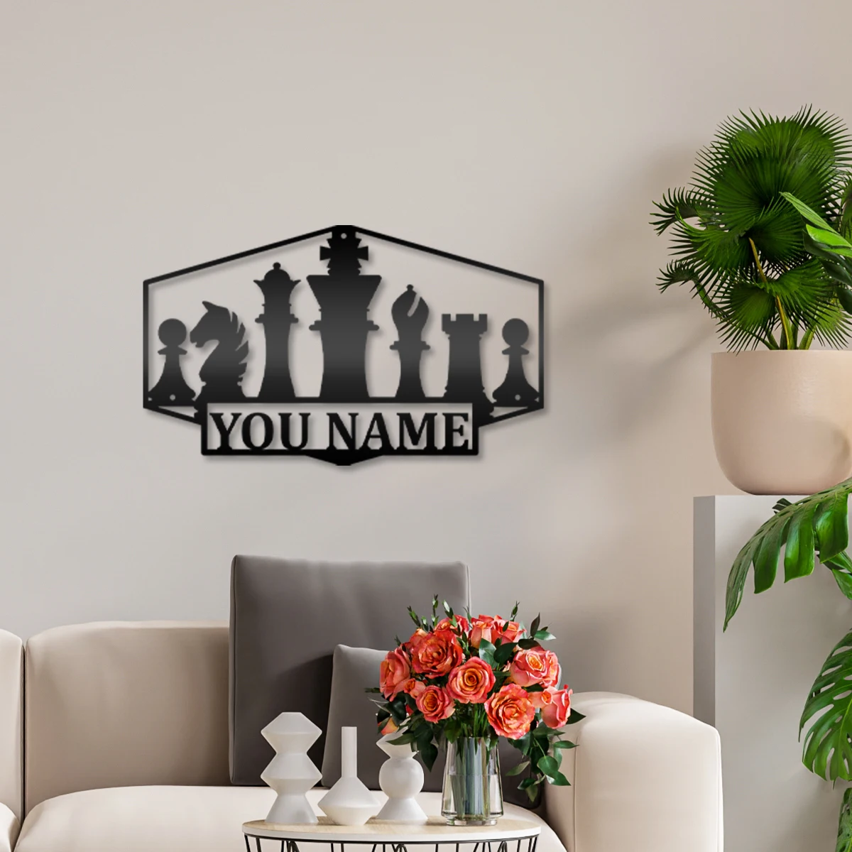 

1pc cool statue Customized Name Metal Wall Signs Tin Wall Plaque For Kids Rooms Diy Home Decoration