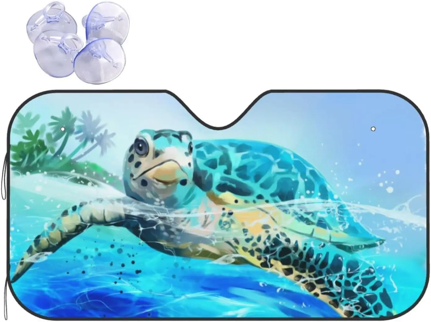 

Sea Turtle Windshield Sun Shade for Car SUV Truck Front Window Sun Shade Visor Shield Cover 130x70cm/140x76cm Car Accessories