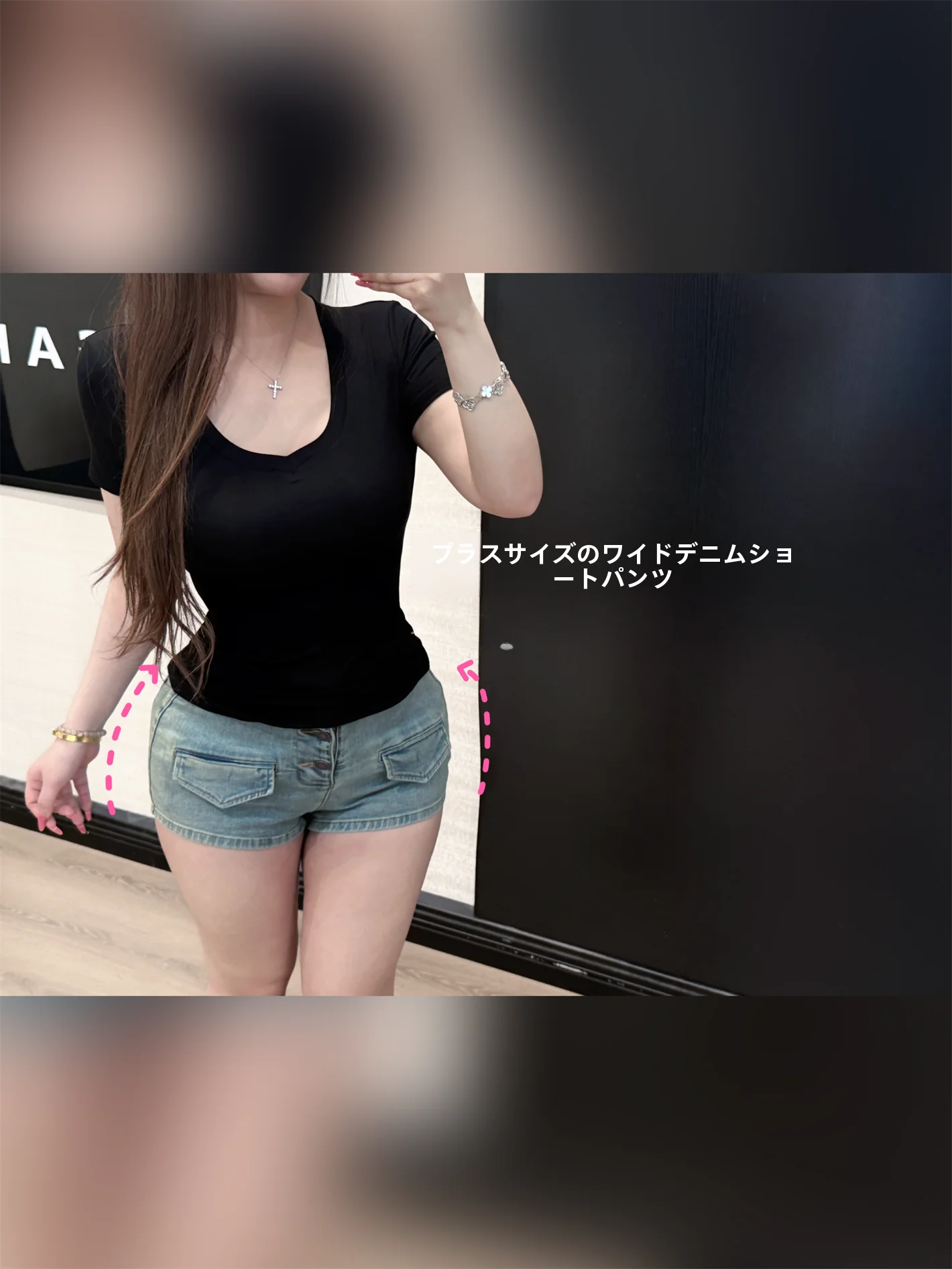 

New Women's plus Size Denim Shorts Casual Style Cotton Blend Elastic Waistband Trendy Spring Summer Fashion Ladies' Shorts