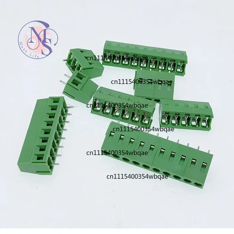 ZOCI-DG/KF128 PCB Screw Terminal Block, 5.0mm 5.08mm Pitch 2~12P 10A 380V Wiring Connector Terminal