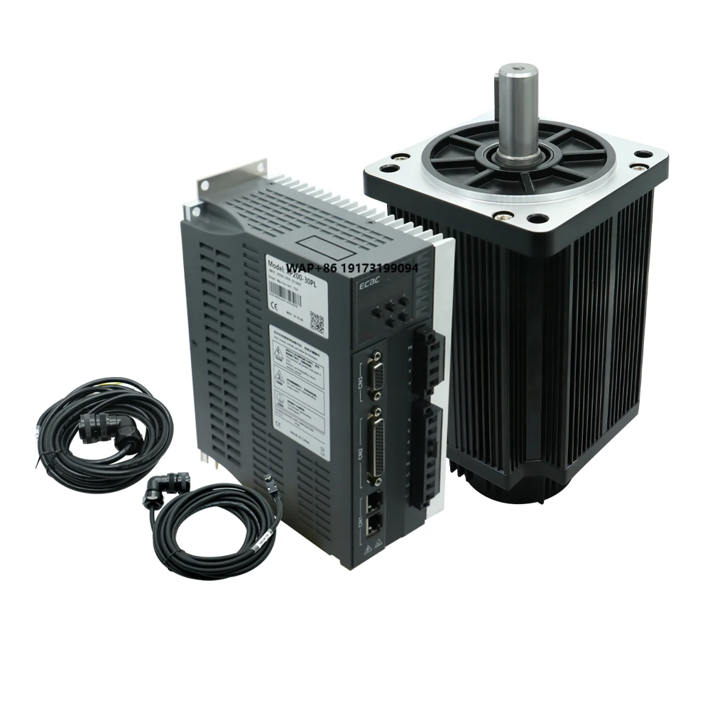 

HLTNC 130mm Optical Encoder 220V 15Nm 2.3kw 1500rpm AC Servo Motor Kit with RS485 for Sewing Machine