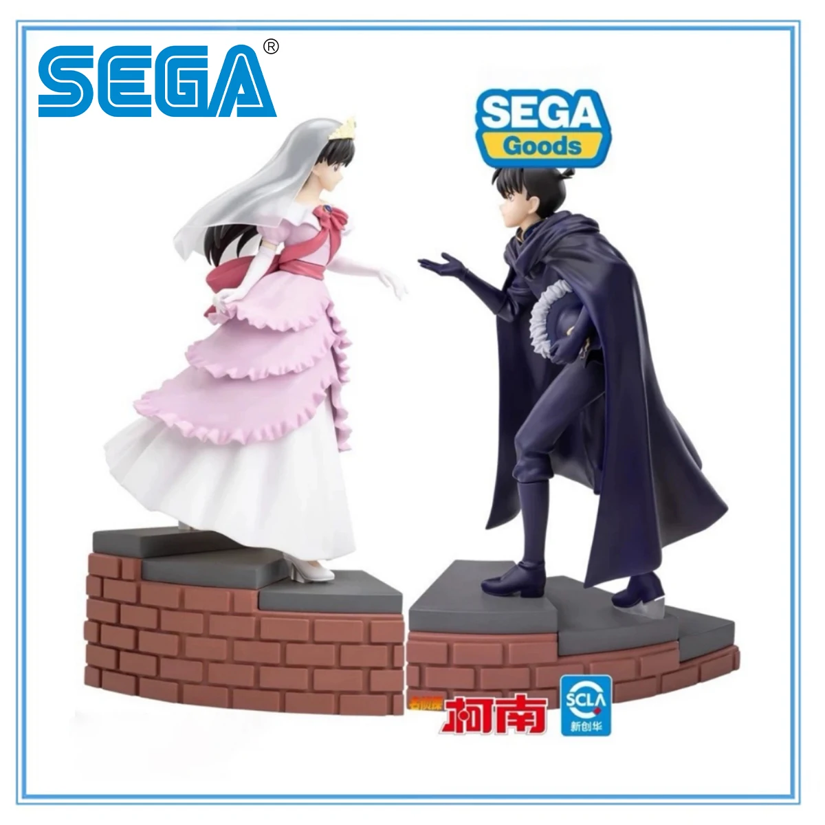 

In Stock Original Sega Prepainted Xross Link Meitantei Conan Mouri Ran Kudou Shinichi Collection Series Model Cartoon Character