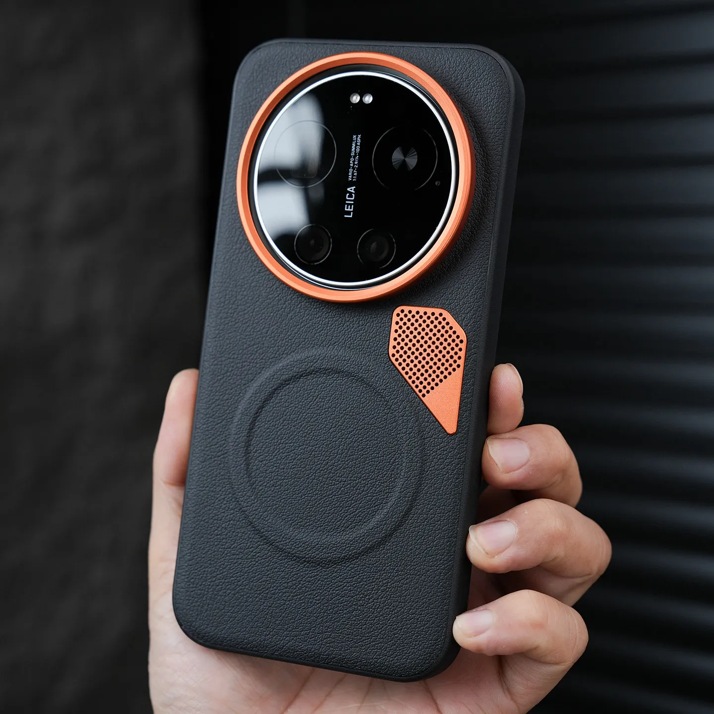 Etui na Xiaomi 17 Ultra Luxury 360 °   Magnetyczny obrotowy uchwyt, metalowy przycisk, osłona obiektywu, skórzane etui PU do Mi 17, odporne na wstrząsy Funda — zdjęcie produktu 6