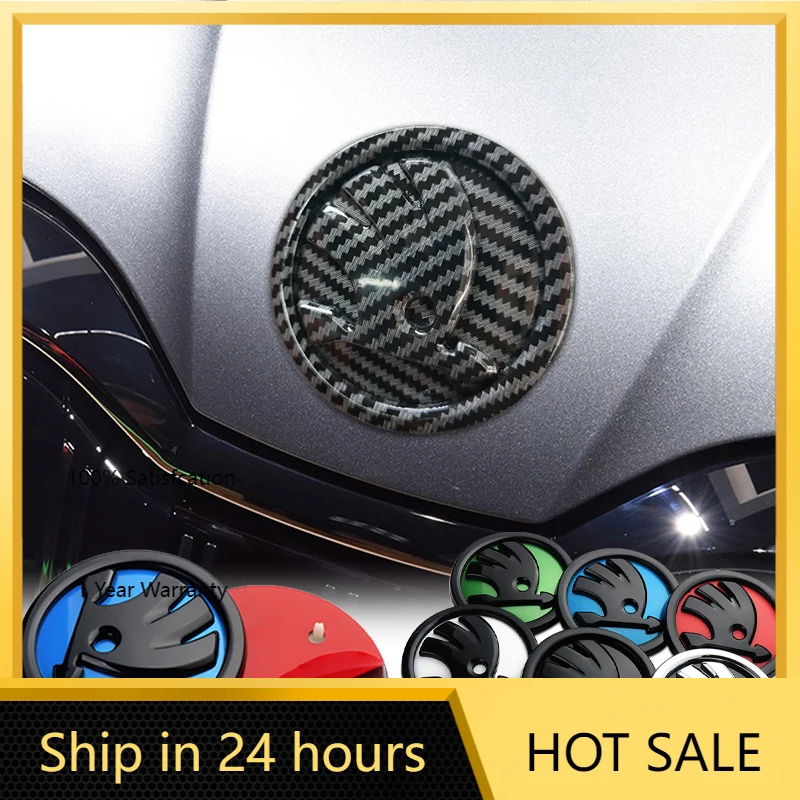 

Car Sticker 2025 Hot 1pcs 8/9/10cm Car Emblem Badge Hood Front Rear Trunk Logo For Skoda Octavia Fabia Superb Kamiq Karoq Skoda
