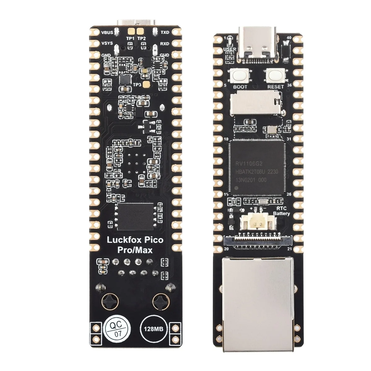 

Luckfox Pico Pro/Max RV1106 Linux Micro Development Board, Integrates ARM Cortex-A7/RISC-V MCU/NPU/ISP Processors