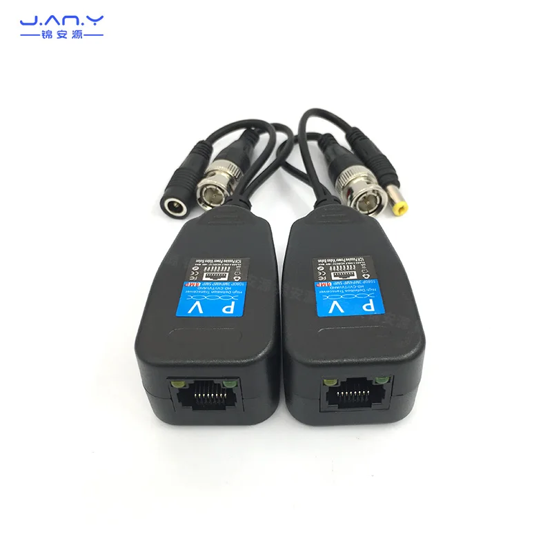 Video power supply audio three in one 8mp coaxial HD twisted pair transmitter multi-functional network port to BNC head