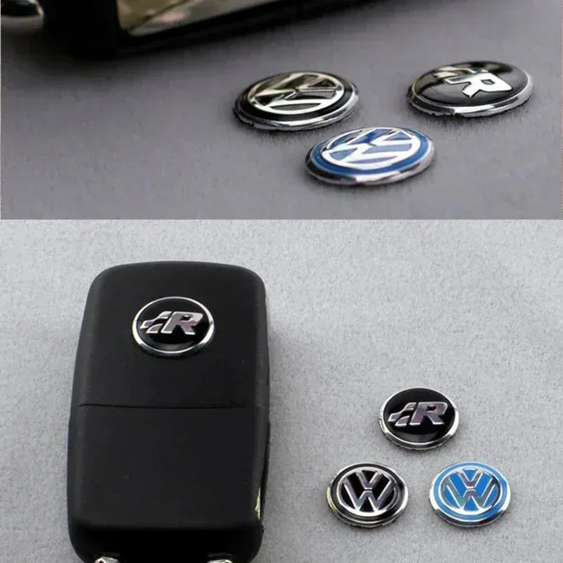 

Car Key Stickers Auto Control Keychain Emblem Accessories For Volkswagen VW R-line GTI R Polo Golf Passat Magotan Tiguan Jetta