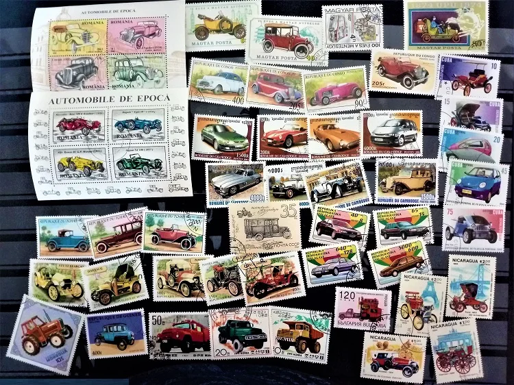 Electric Train 50 100 Pcs/lot Topic Stamps World Original Postage Stamp with Postmark Good Condition Collection No Repeat